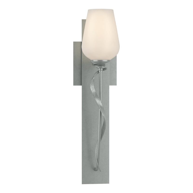 Hubbardton Forge 203030-SKT-82-GG0303 One Light Wall Sconce, Vintage Platinum