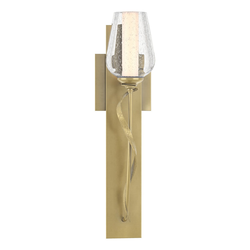 Hubbardton Forge 203030-SKT-86-ZS0354 One Light Wall Sconce, Modern Brass