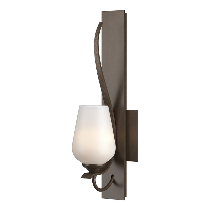 Hubbardton Forge 203035-SKT-05-GG0303 One Light Wall Sconce, Bronze