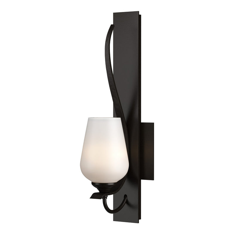 Hubbardton Forge 203035-SKT-14-GG0303 One Light Wall Sconce, Oil Rubbed Bronze