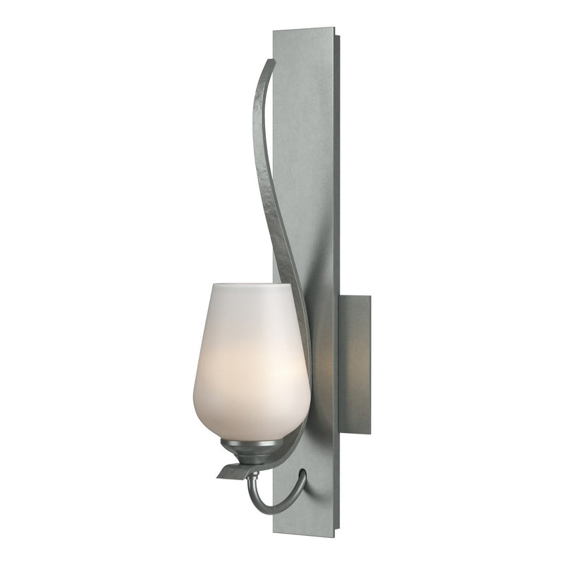 Hubbardton Forge 203035-SKT-82-GG0303 One Light Wall Sconce, Vintage Platinum