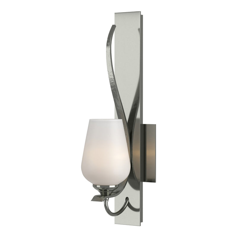 Hubbardton Forge 203035-SKT-85-GG0303 One Light Wall Sconce, Sterling