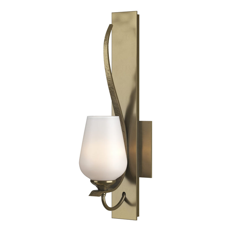Hubbardton Forge 203035-SKT-86-GG0303 One Light Wall Sconce, Modern Brass