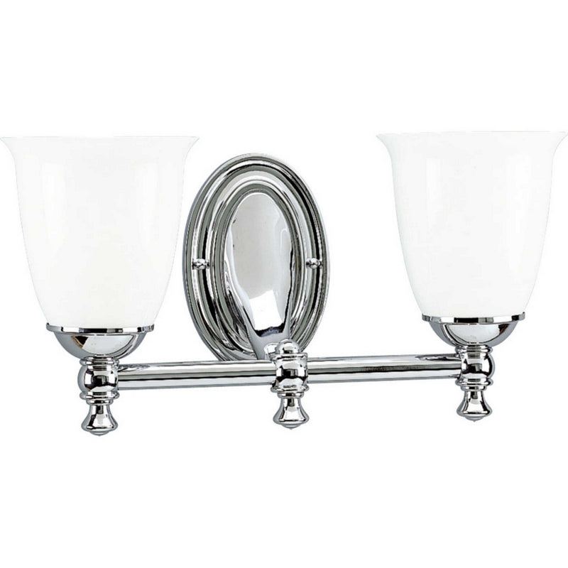 Progress Lighting P3028-15 Two Light Bath, Polished Chrome