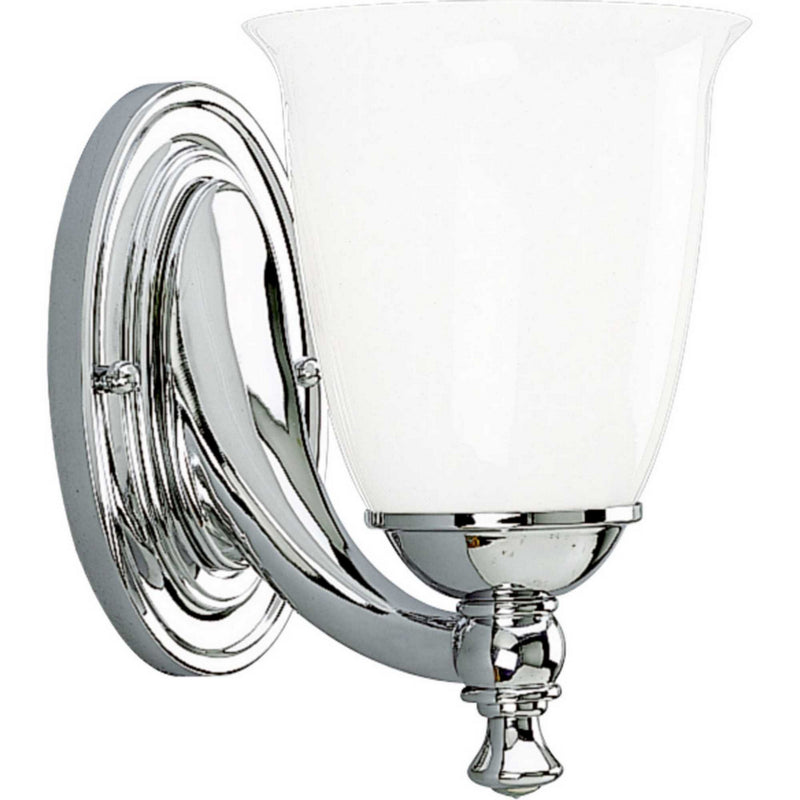 Progress Lighting P3027-15 One Light Bath, Polished Chrome