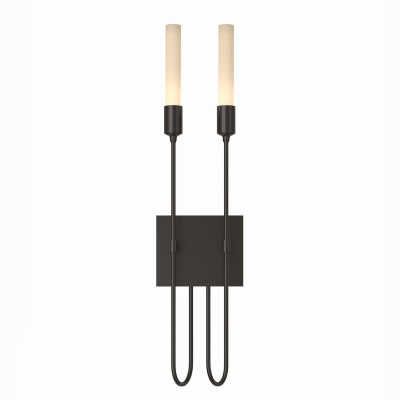 Hubbardton Forge 203053-SKT-14 Two Light Wall Sconce, Oil Rubbed Bronze