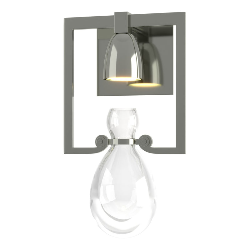 Hubbardton Forge 203300-SKT-85-ZM0572 One Light Wall Sconce, Sterling