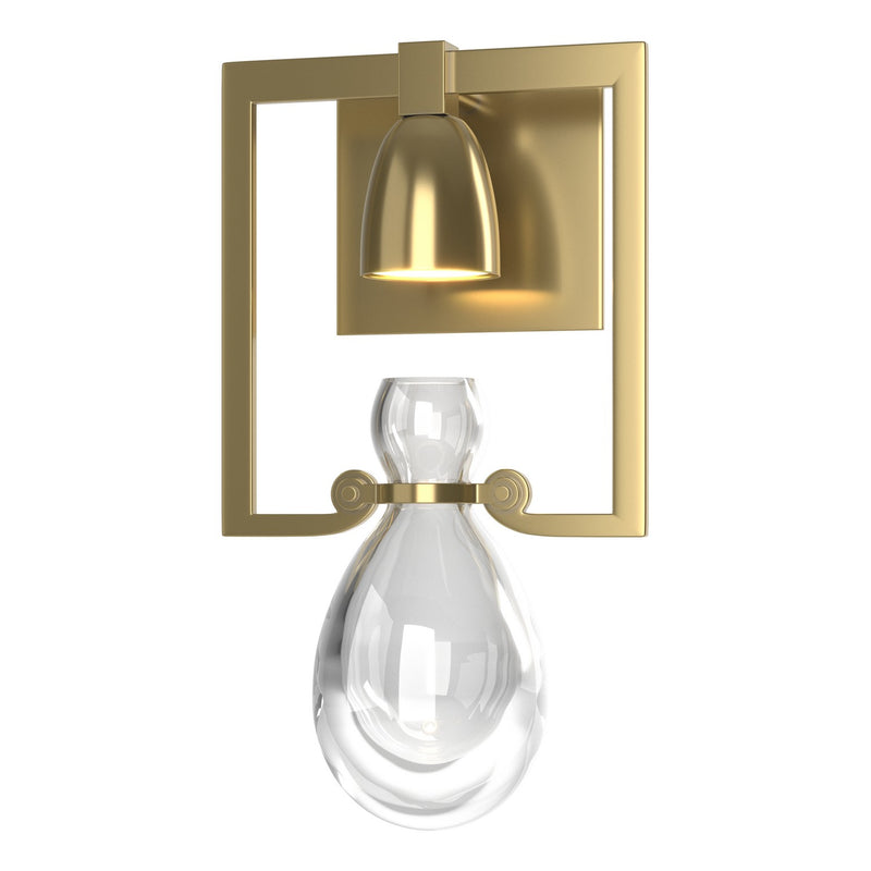 Hubbardton Forge 203300-SKT-86-ZM0572 One Light Wall Sconce, Modern Brass