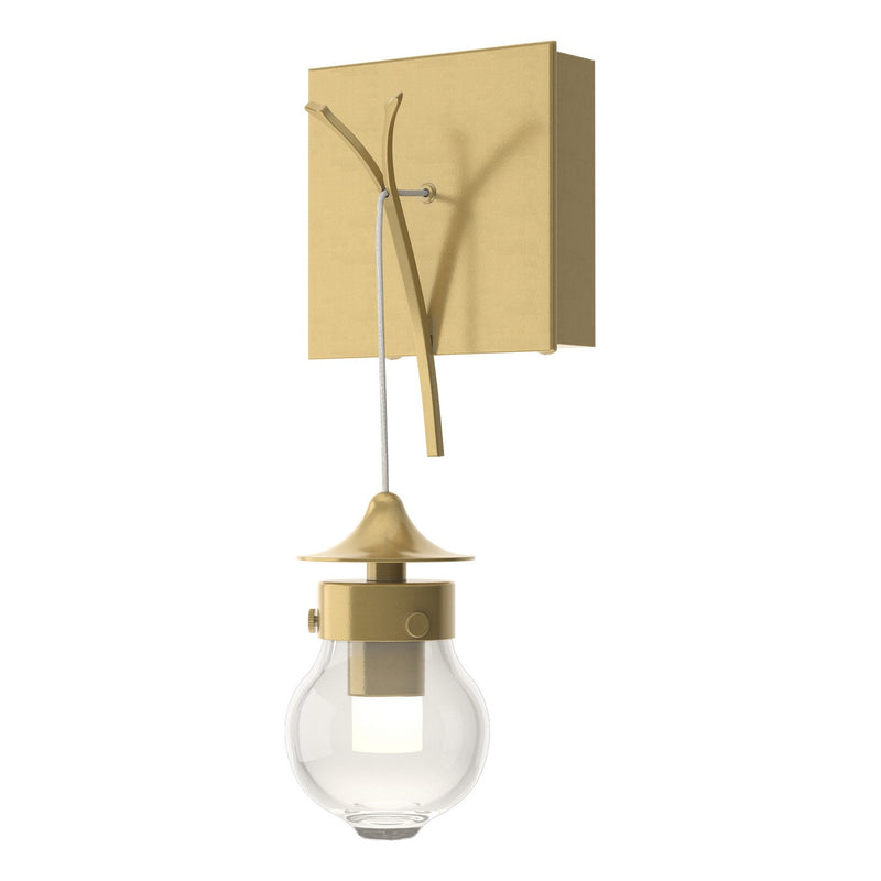 Hubbardton Forge 203325-SKT-86-ZM0565 One Light Wall Sconce, Modern Brass