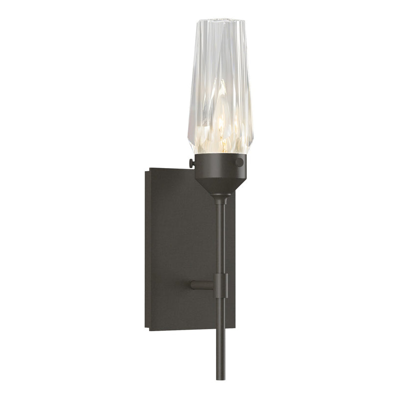 Hubbardton Forge 203335-SKT-07-CR One Light Wall Sconce, Dark Smoke