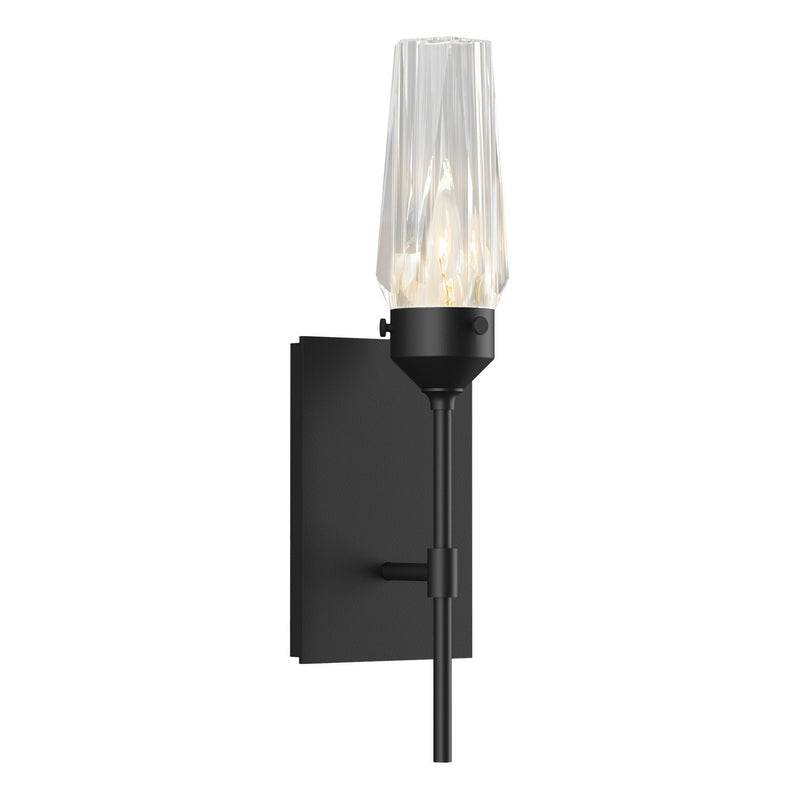 Hubbardton Forge 203335-SKT-10-CR One Light Wall Sconce, Black