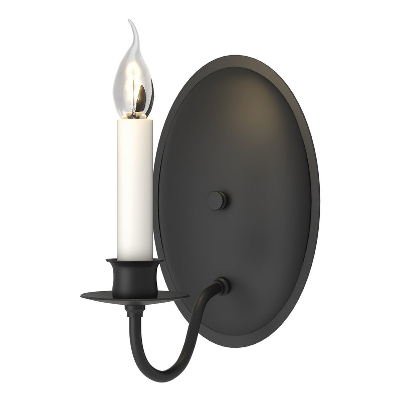 Hubbardton Forge 204210-SKT-10 One Light Wall Sconce, Black