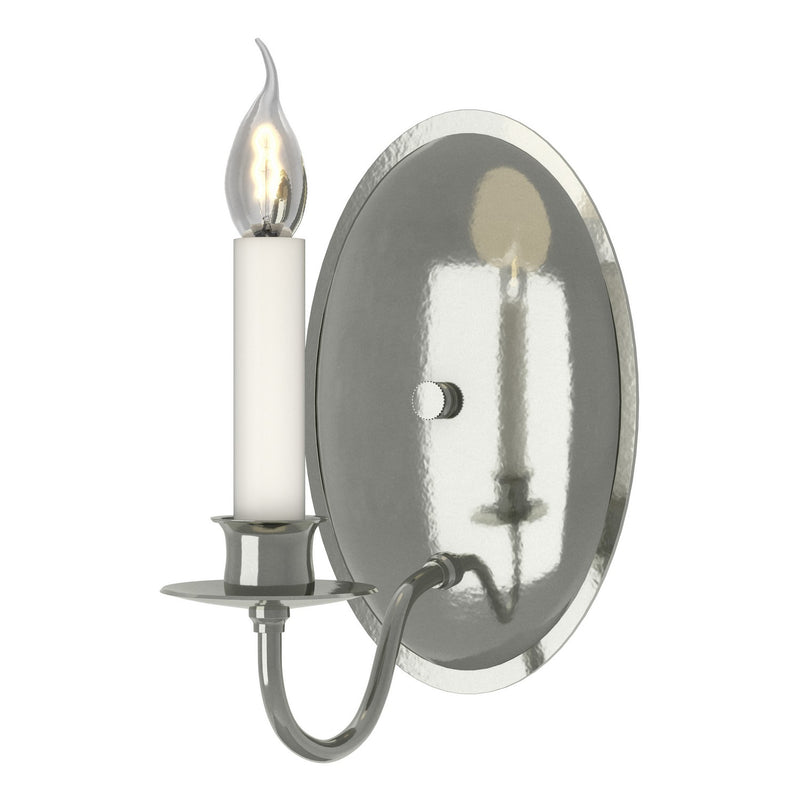 Hubbardton Forge 204210-SKT-85 One Light Wall Sconce, Sterling