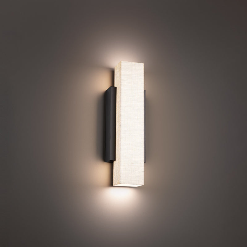 W.A.C. Lighting WS-55318-35-BK LED Wall Sconce, Black