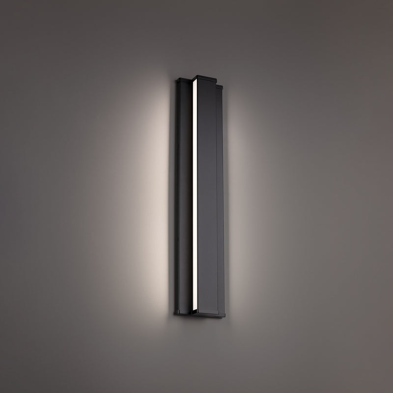W.A.C. Lighting WS-W13336-40-BK LED Outdoor Wall Sconce, Black