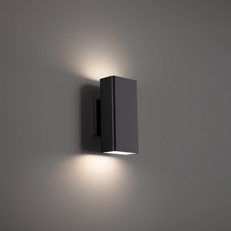 W.A.C. Lighting WS-W17310-40-BK LED Outdoor Wall Sconce, Black