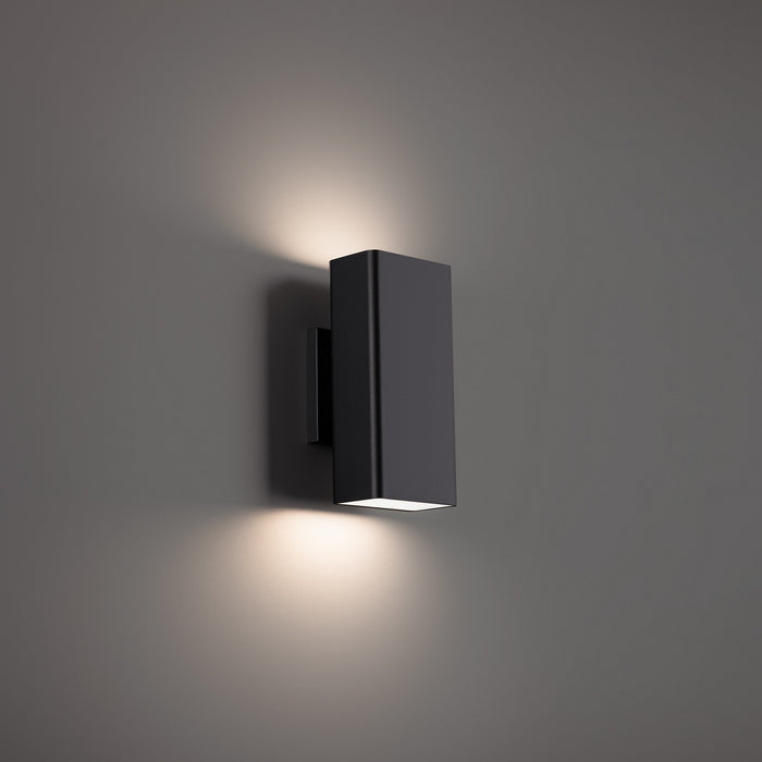 W.A.C. Lighting WS-W17310-40-BK LED Outdoor Wall Sconce, Black