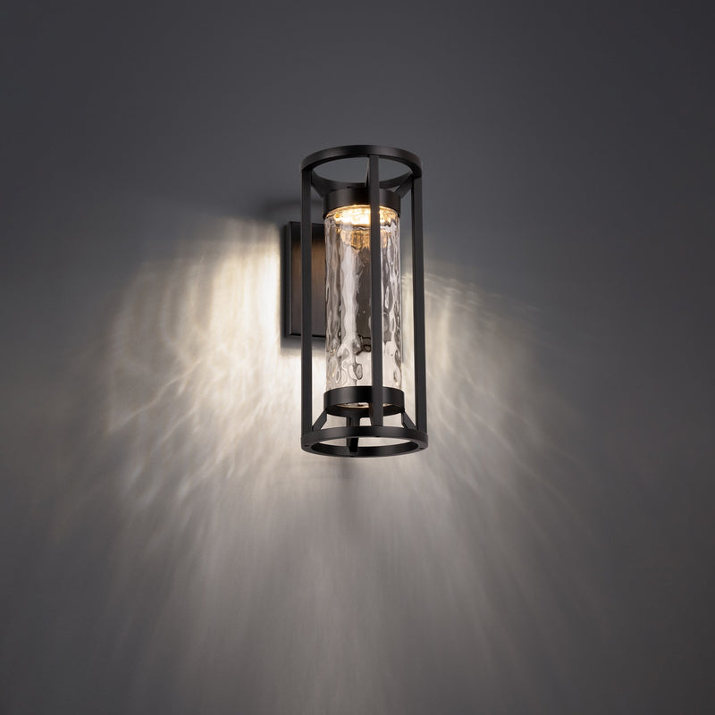 W.A.C. Lighting WS-W49319-BK LED Outdoor Wall Sconce, Black