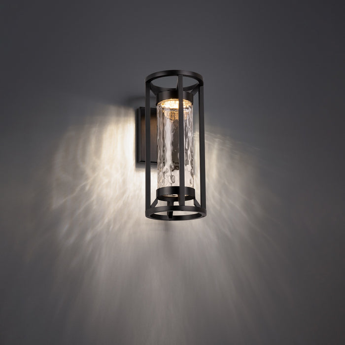 W.A.C. Lighting WS-W49319-BK LED Outdoor Wall Sconce, Black
