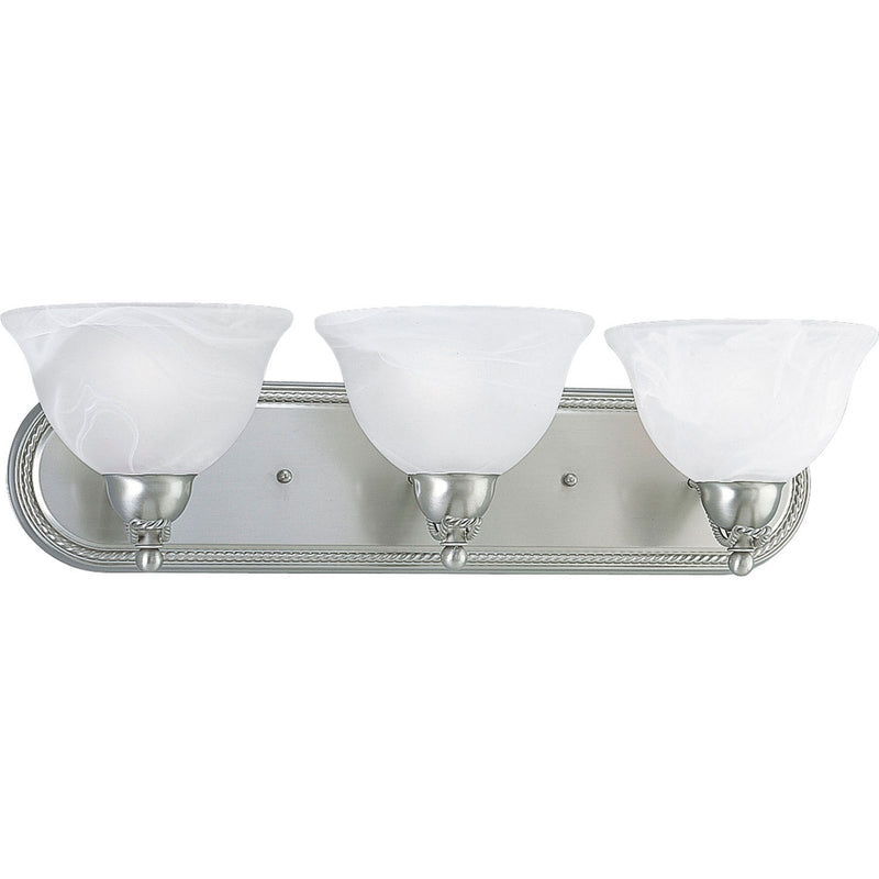 Progress Lighting P3268-09 Three Light Bath Bracket, Brushed Nickel