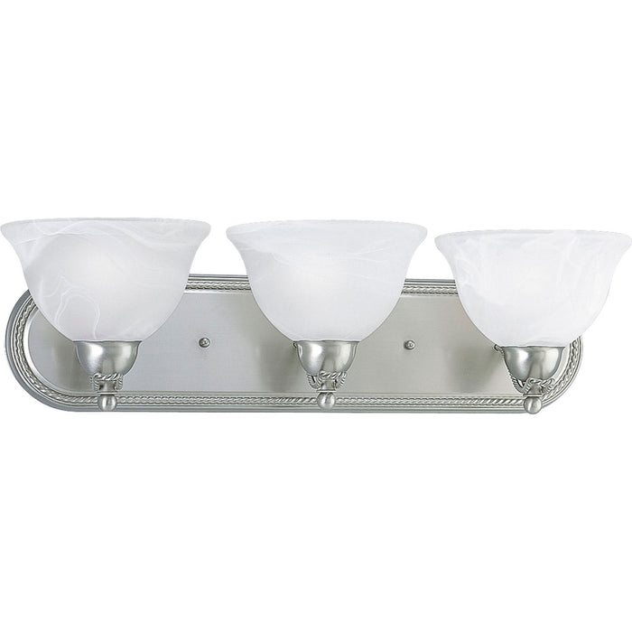 Progress Lighting P3268-09 Three Light Bath Bracket, Brushed Nickel