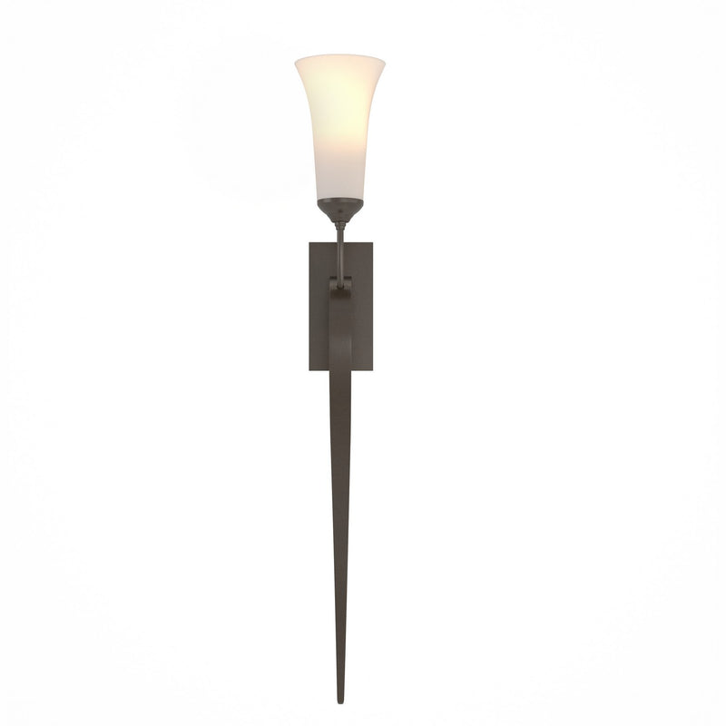 Hubbardton Forge 204526-SKT-14-GG0068 One Light Wall Sconce, Oil Rubbed Bronze