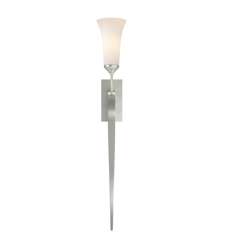 Hubbardton Forge 204526-SKT-82-GG0068 One Light Wall Sconce, Vintage Platinum