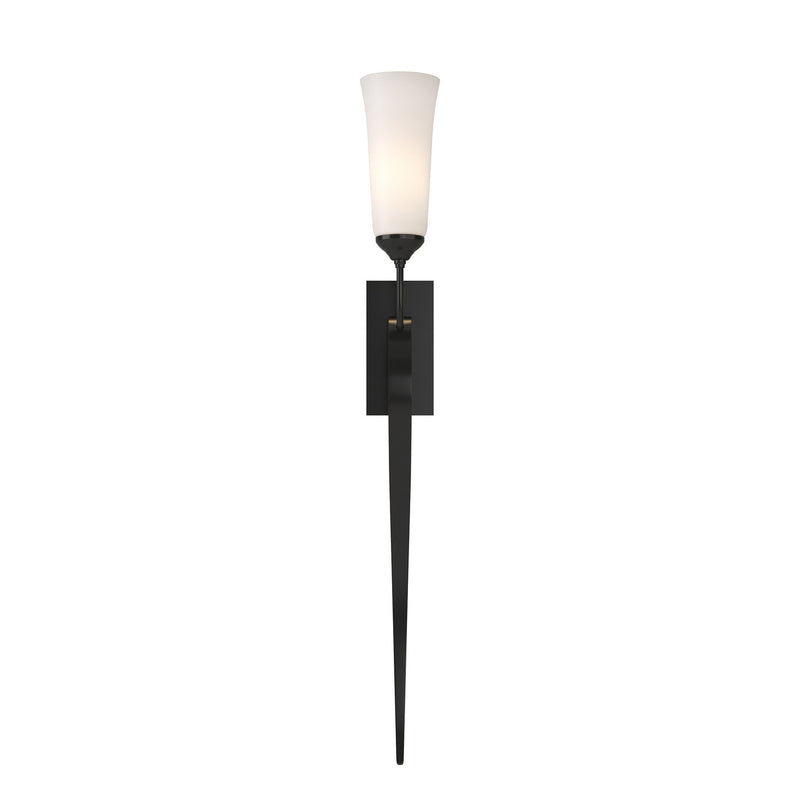 Hubbardton Forge 204529-SKT-10-GG0350 One Light Wall Sconce, Black