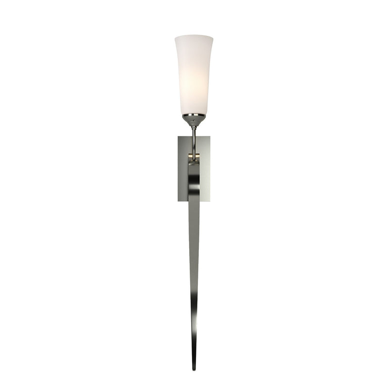 Hubbardton Forge 204529-SKT-85-GG0350 One Light Wall Sconce, Sterling