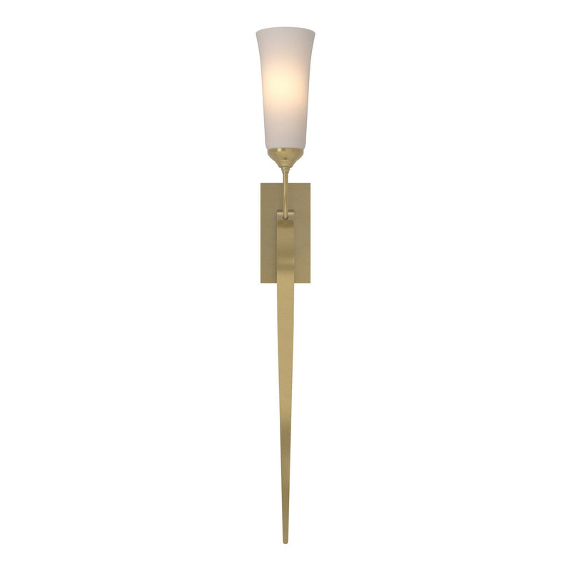 Hubbardton Forge 204529-SKT-86-GG0350 One Light Wall Sconce, Modern Brass