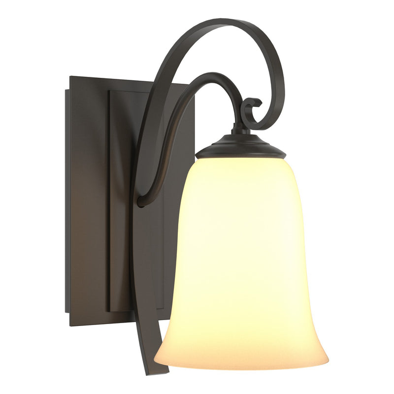 Hubbardton Forge 204531-SKT-07-GG0035 One Light Wall Sconce, Dark Smoke