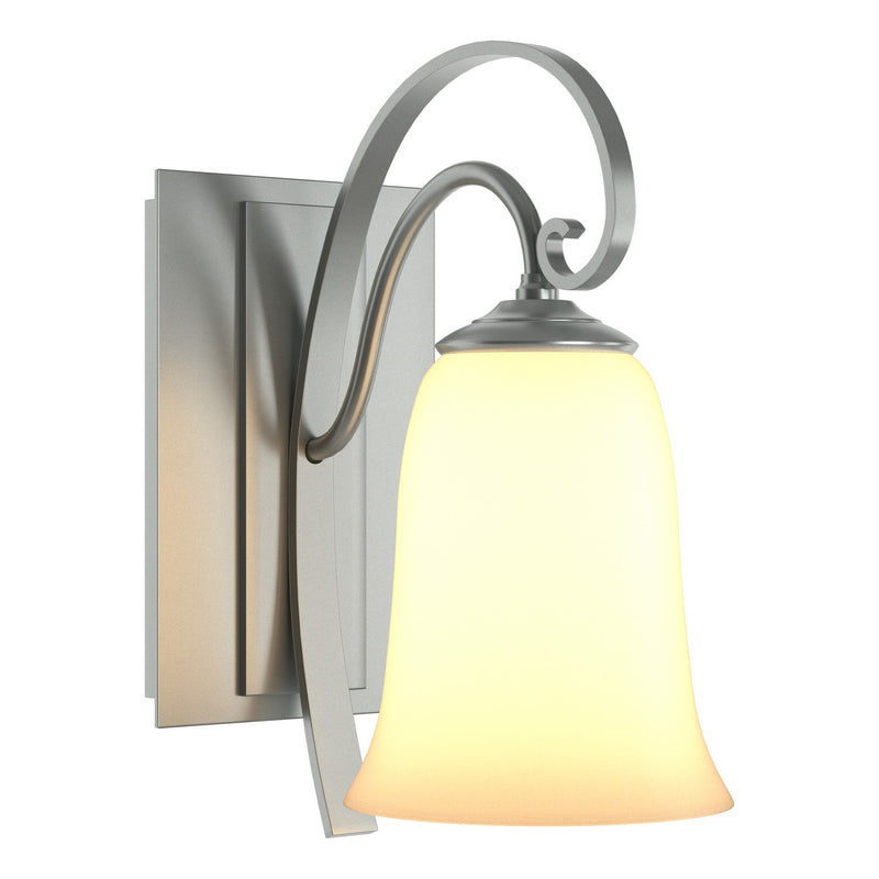 Hubbardton Forge 204531-SKT-82-GG0035 One Light Wall Sconce, Vintage Platinum