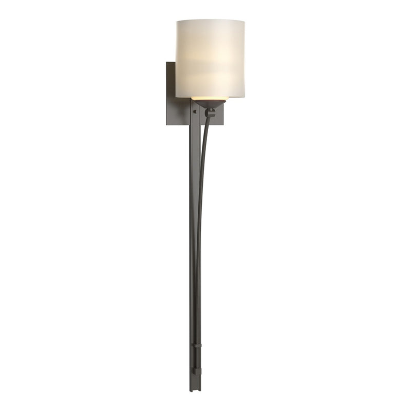 Hubbardton Forge 204670-SKT-07-GG0169 One Light Wall Sconce, Dark Smoke