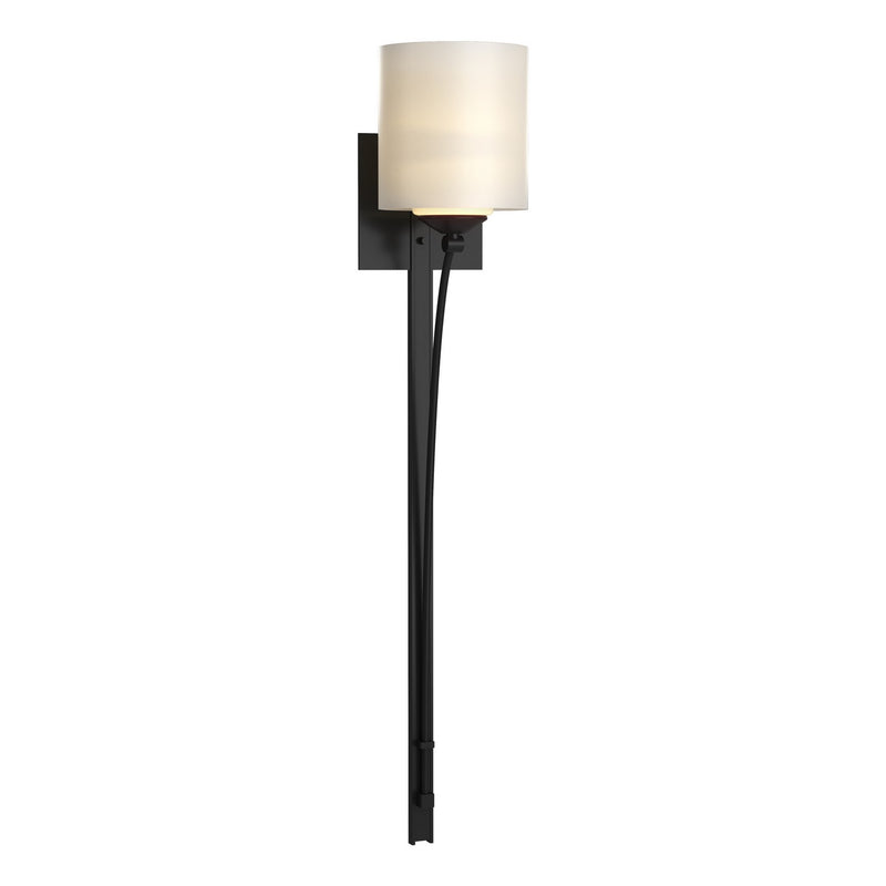 Hubbardton Forge 204670-SKT-10-GG0169 One Light Wall Sconce, Black