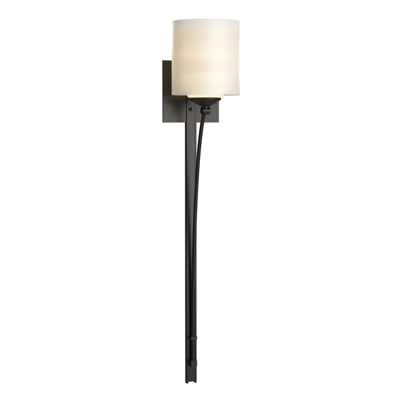Hubbardton Forge 204670-SKT-14-GG0169 One Light Wall Sconce, Oil Rubbed Bronze
