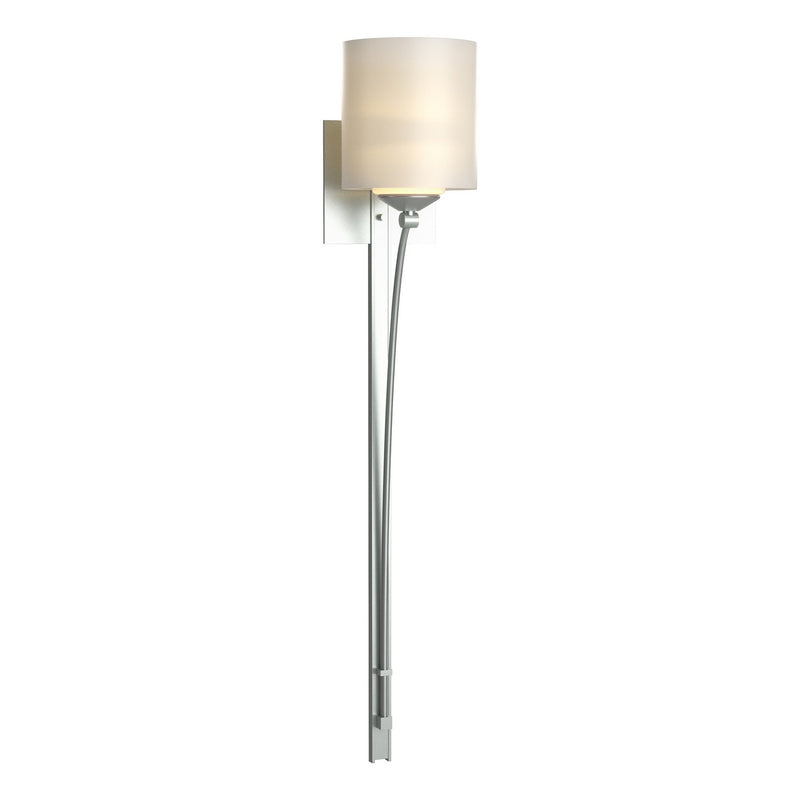Hubbardton Forge 204670-SKT-82-GG0169 One Light Wall Sconce, Vintage Platinum