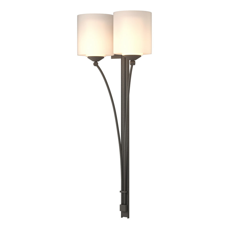 Hubbardton Forge 204672-SKT-20-GG0169 Two Light Wall Sconce, Natural Iron