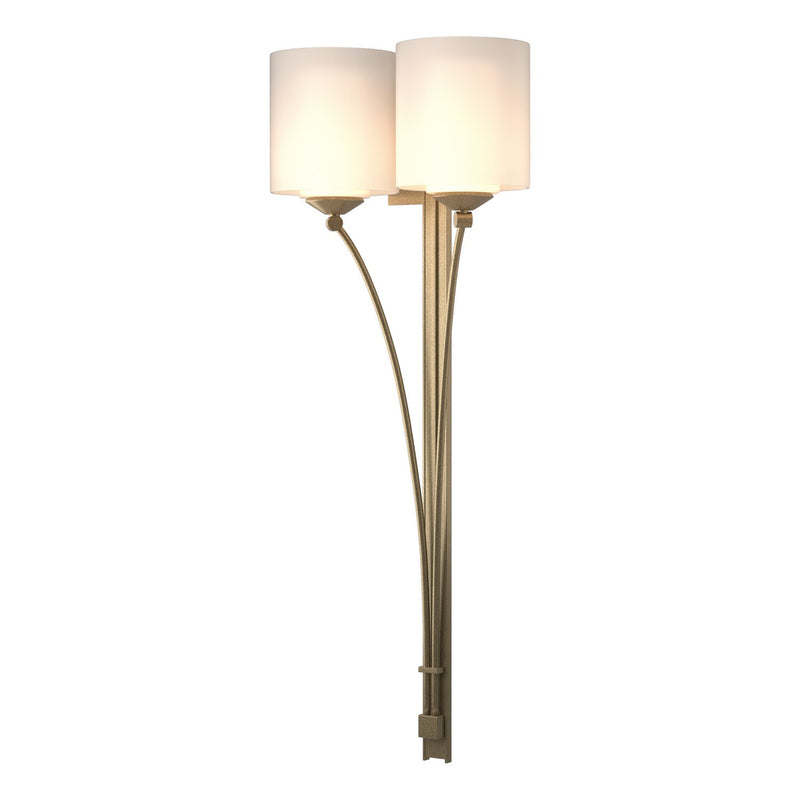 Hubbardton Forge 204672-SKT-84-GG0169 Two Light Wall Sconce, Soft Gold