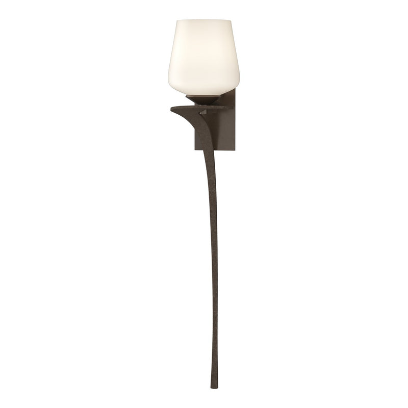 Hubbardton Forge 204710-SKT-LFT-05-GG0236 One Light Wall Sconce, Bronze