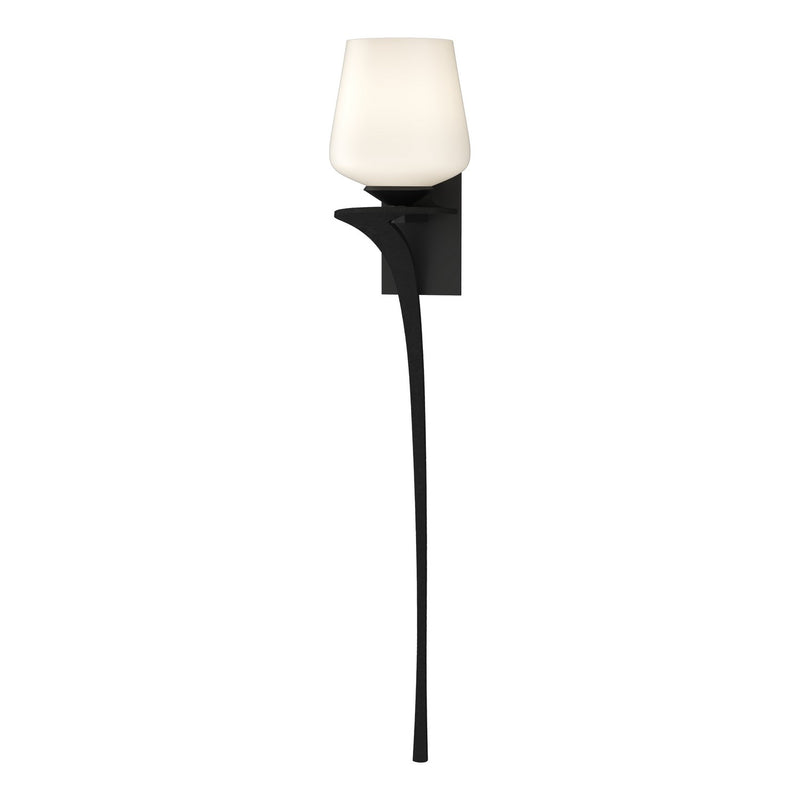 Hubbardton Forge 204710-SKT-LFT-10-GG0236 One Light Wall Sconce, Black