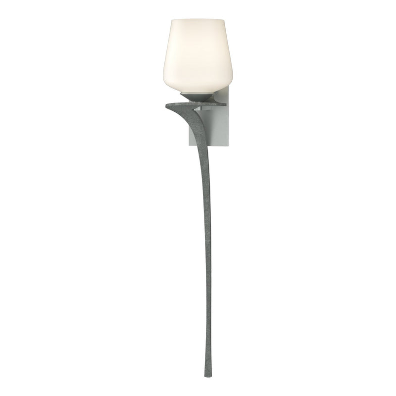 Hubbardton Forge 204710-SKT-LFT-82-GG0236 One Light Wall Sconce, Vintage Platinum