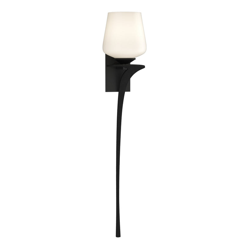 Hubbardton Forge 204710-SKT-RGT-10-GG0236 One Light Wall Sconce, Black