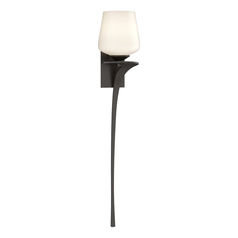 Hubbardton Forge 204710-SKT-RGT-14-GG0236 One Light Wall Sconce, Oil Rubbed Bronze