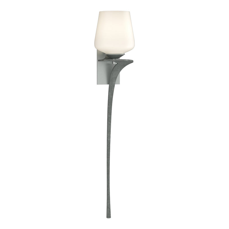 Hubbardton Forge 204710-SKT-RGT-82-GG0236 One Light Wall Sconce, Vintage Platinum