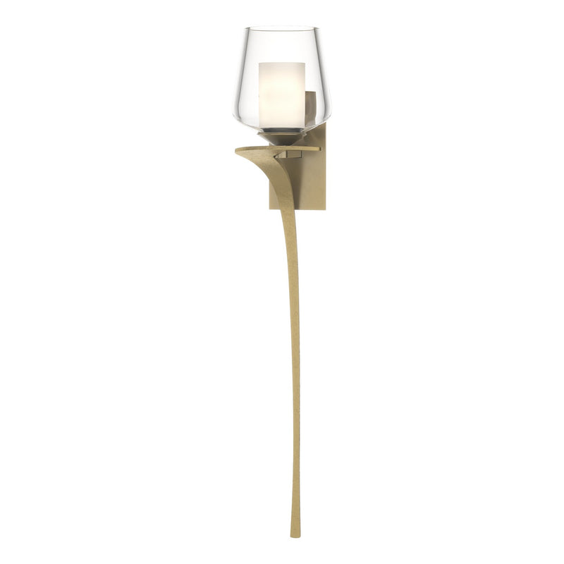 Hubbardton Forge 204712-SKT-LFT-86-ZU0291 One Light Wall Sconce, Modern Brass
