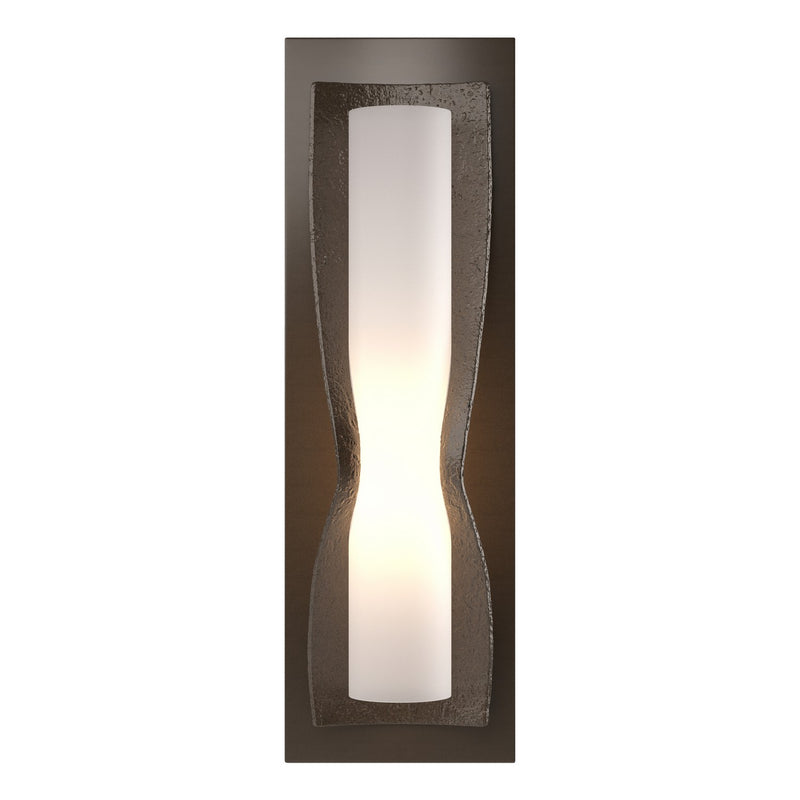 Hubbardton Forge 204790-SKT-05-GG0301 One Light Wall Sconce, Bronze