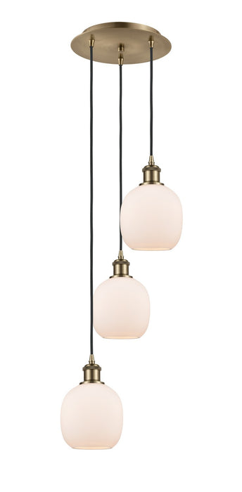 Innovations 113B-3P-AB-G101 LED Pendant, Antique Brass