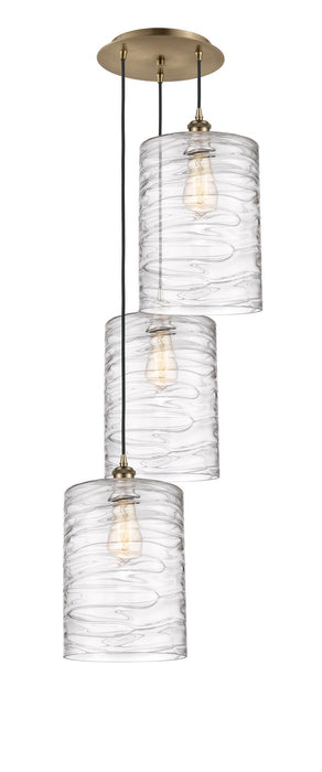 Innovations 113B-3P-AB-G1113-L LED Pendant, Antique Brass