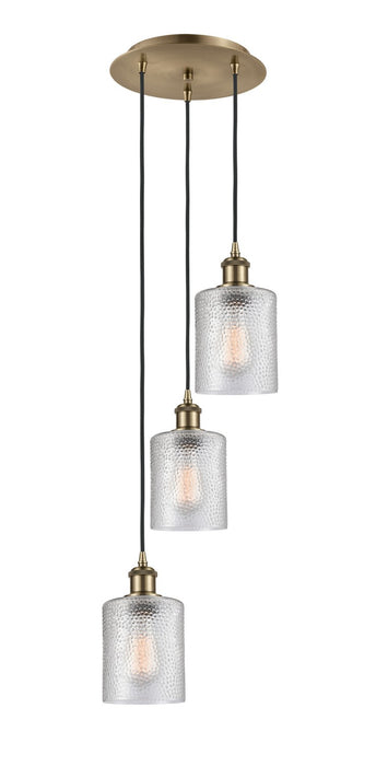 Innovations 113B-3P-AB-G112 LED Pendant, Antique Brass