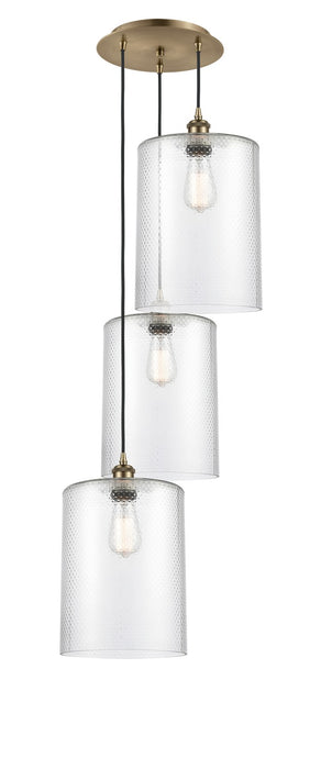 Innovations 113B-3P-AB-G112-L LED Pendant, Antique Brass